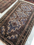 3'9 x 6'6 Antique Baluch Rug - Blue Parakeet Rugs