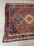 5'9 x 8' Vintage Persian Shiraz rug #2750ML / Large Vintage Rug - Blue Parakeet Rugs