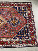 5'9 x 8' Vintage Persian Shiraz rug #2750ML / Large Vintage Rug - Blue Parakeet Rugs