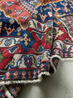 5'9 x 8' Vintage Persian Shiraz rug #2750ML / Large Vintage Rug - Blue Parakeet Rugs