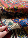 5'9 x 8' Vintage Persian Shiraz rug #2750ML / Large Vintage Rug - Blue Parakeet Rugs