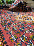 5'9 x 8' Vintage Persian Shiraz rug #2750ML / Large Vintage Rug - Blue Parakeet Rugs