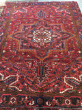 7'11 x 11' vintage Persian Heriz (#710) - Blue Parakeet Rugs
