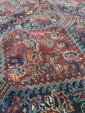 5'2 x 6'4 Antique Persian Shiraz Rug (#233) - Blue Parakeet Rugs