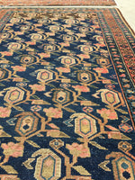 3'6 x 6'4 antique Kurdish rug - Blue Parakeet Rugs