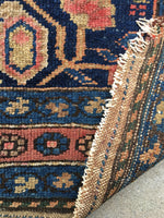 3'6 x 6'4 antique Kurdish rug - Blue Parakeet Rugs