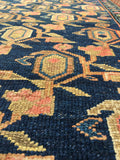 3'6 x 6'4 antique Kurdish rug - Blue Parakeet Rugs