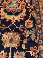 12x18 Vintage and royal Oversize Persian Tabriz rug / oversize vintage rug #1050 - Blue Parakeet Rugs
