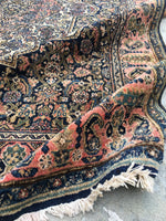 4'10" x 6'8" Persian Bibikabad Rug - Blue Parakeet Rugs