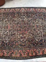 4'10" x 6'8" Persian Bibikabad Rug - Blue Parakeet Rugs