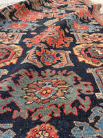 3'6 x 16'2 Antique Tribal Runner #2067 / 4x16 Vintage Runner - Blue Parakeet Rugs
