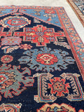 3'6 x 16'2 Antique Tribal Runner #2067 / 4x16 Vintage Runner - Blue Parakeet Rugs