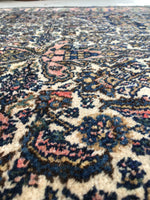 4'10" x 6'8" Persian Bibikabad Rug - Blue Parakeet Rugs