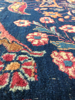 10'2 x 11'8 Antique early 1900s rug #711 - Blue Parakeet Rugs