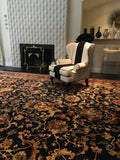 12x18 Vintage and royal Oversize Persian Tabriz rug / oversize vintage rug #1050 - Blue Parakeet Rugs