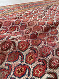 6'4 x 14'6 Antique worn paisley Persian Mahal rug #2068 / 6x15 Vintage Rug - Blue Parakeet Rugs