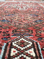2'5 x 3'11 Gharajeh Heriz scatter rug - Blue Parakeet Rugs