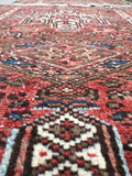 2'5 x 3'11 Gharajeh Heriz scatter rug - Blue Parakeet Rugs