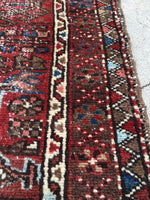 2'3 x 3'11 Gharajeh Heriz scatter rug - Blue Parakeet Rugs