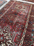 2'3 x 3'11 Gharajeh Heriz scatter rug - Blue Parakeet Rugs
