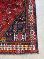 5x9 Vintage Persian Shiraz Rug #1575