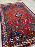 5x9 Vintage Persian Shiraz Rug #1575
