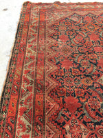 5'4 x 9'2 Antique Persian Malayer rug #1218ML / 5x9 Vintage Rug - Blue Parakeet Rugs