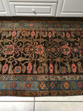 3'6 x 14’7 antique Persian Bidjar runner - Blue Parakeet Rugs
