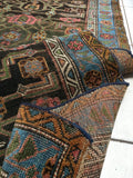 3'6 x 14’7 antique Persian Bidjar runner - Blue Parakeet Rugs