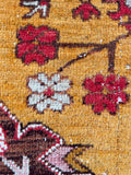 2'10 x 10'9 Antique Turkish Oushak in saffron runner #2071 / 3x11 Vintage Runner - Blue Parakeet Rugs