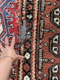 2'7 x 20' Skinny Vintage Runner #2672 - Blue Parakeet Rugs