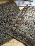 3'8 x 4'10 antique Caucasian rug / 4x5 rug (#666) - Blue Parakeet Rugs