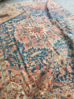 8'7 x 11'2 Persian Tabriz Rug (#1220) / Large vintage rug - Blue Parakeet Rugs