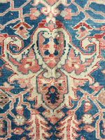 8'7 x 11'2 Persian Tabriz Rug (#1220) / Large vintage rug - Blue Parakeet Rugs