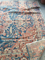 8'7 x 11'2 Persian Tabriz Rug (#1220) / Large vintage rug - Blue Parakeet Rugs