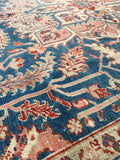 8'7 x 11'2 Persian Tabriz Rug (#1220) / Large vintage rug - Blue Parakeet Rugs
