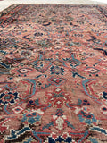 4'8 x 7'6 Battered & Bruised Kurdish rug #1926C / 5x8 Vintage rug - Blue Parakeet Rugs