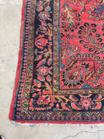 7'4 x 10' Antique Persian Lilihan rug #2408 / 7x10 vintage rug - Blue Parakeet Rugs