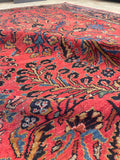 7'4 x 10' Antique Persian Lilihan rug #2408 / 7x10 vintage rug - Blue Parakeet Rugs