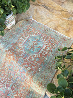 2'9 x 11' Vintage NW Persian Runner - Blue Parakeet Rugs