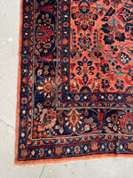 10’9 x 14’3 Antique Persian Coral Lilihan rug #2552 - Blue Parakeet Rugs