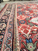 7'4 x 11'4 Antique Persian Mahal Rug (#716) - Blue Parakeet Rugs