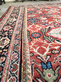 7'4 x 11'4 Antique Persian Mahal Rug (#716) - Blue Parakeet Rugs