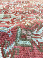 6' x 8'2 vintage Persian Heriz - Blue Parakeet Rugs