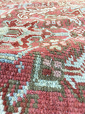 6' x 8'2 vintage Persian Heriz - Blue Parakeet Rugs