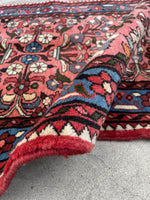 2'7 x 20' Skinny and long Lilihan runner #2074 / 3x20 Vintage Runner - Blue Parakeet Rugs
