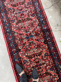 2'7 x 20' Skinny and long Lilihan runner #2074 / 3x20 Vintage Runner - Blue Parakeet Rugs