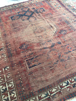 6'4 x 7'5 Antique Kazak rug - Blue Parakeet Rugs
