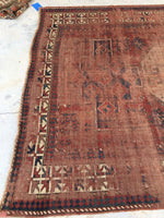 6'4 x 7'5 Antique Kazak rug - Blue Parakeet Rugs