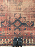 6'4 x 7'5 Antique Kazak rug - Blue Parakeet Rugs